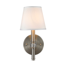  3500-1W PW-CWH - Waverly 1 Light Wall Sconce in Pewter with Classic White Shade